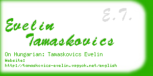 evelin tamaskovics business card